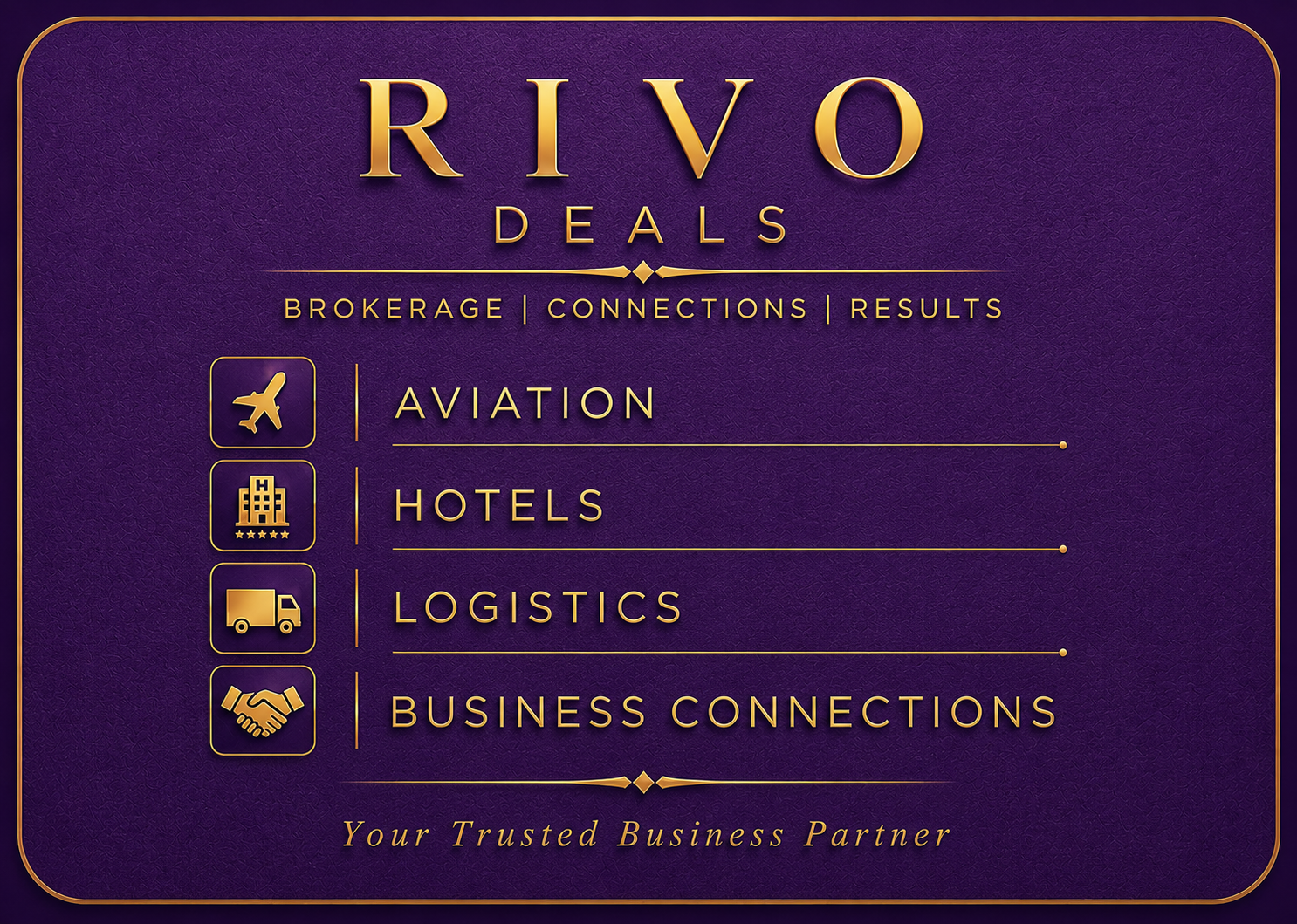 RIVO Deals Back Card